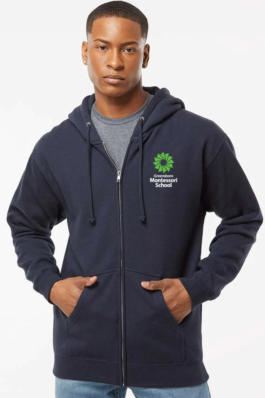 Adult Zip Hooded Sweatshirt
