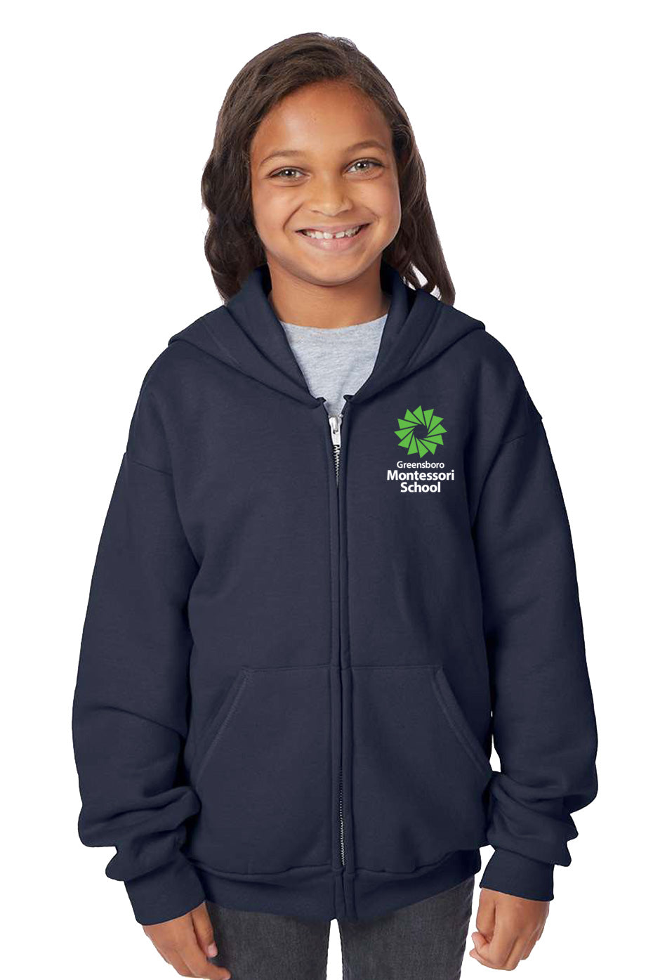 Youth Zip Hooded Sweatshirt